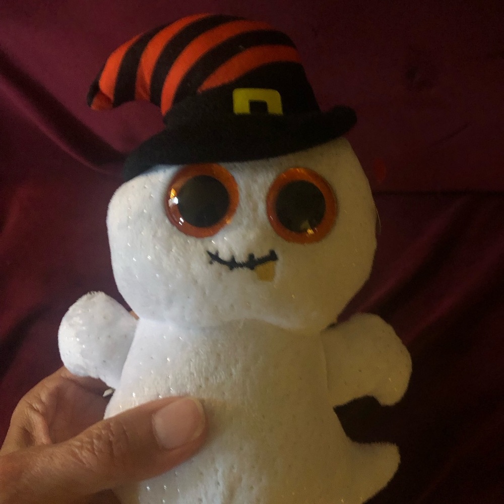 Ty Halloween plush beanies new with tags; spider, bat, ghost - Picture 4 of 8
